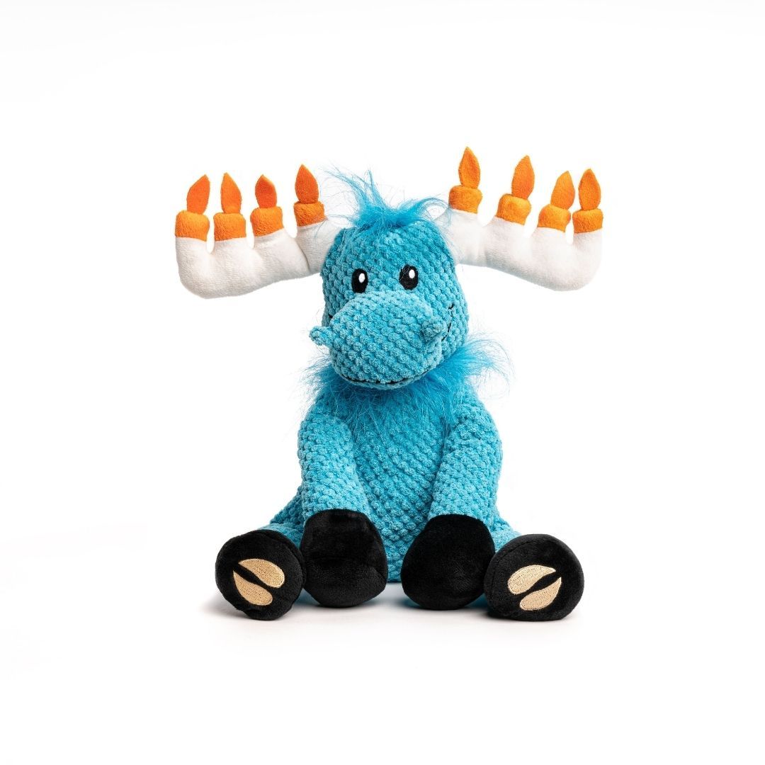 Floppy Hanukkah Moose Dog Toy