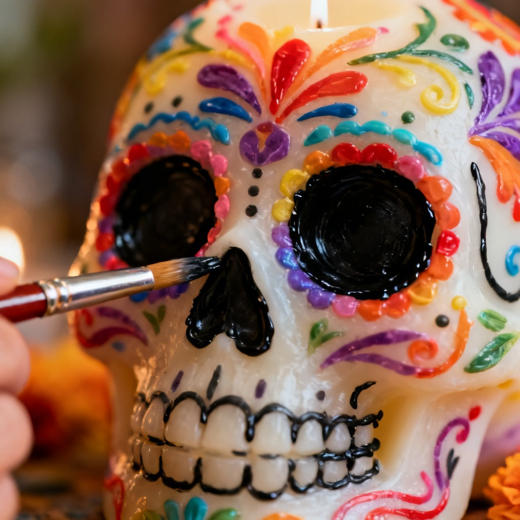 Halloween Skull Candle-Making at Jenni Stuart Jewelry