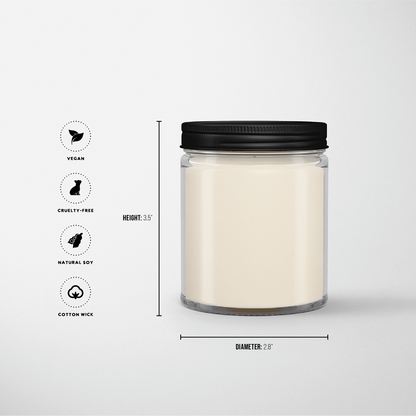 Clear Jar with Black Lid