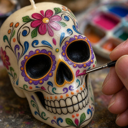 Halloween Skull Candle-Making at Jenni Stuart Jewelry